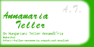 annamaria teller business card